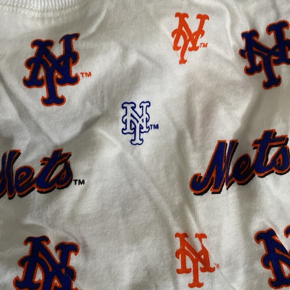 Concepts Sport MLB NY Mets Women’s Shorts Size S White w Blue & Orange Lettering - Picture 5 of 7